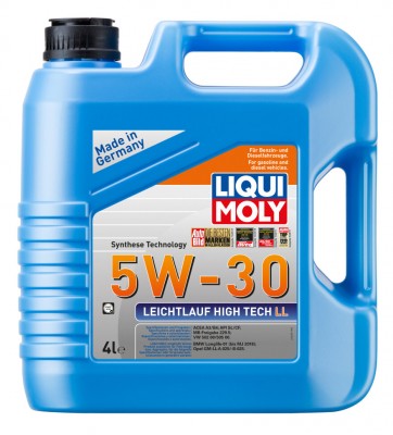 LiquiMoly НС-синт. мот.масло Leichtlauf High Tech LL 5W-30 CF/SL A3/B4 (4л)