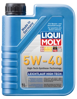 LiquiMoly НС-синт.мот.масло Leichtlauf High Tech 5W-40 SN/CF;A3/B4(1л)