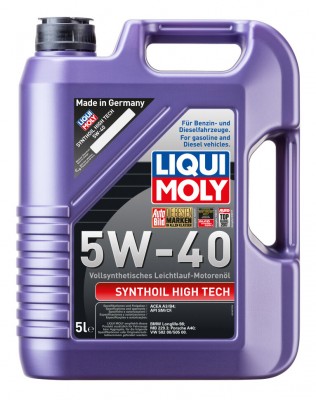 LiquiMoly Синт. мот.масло Synthoil High Tech 5W-40 SM A3/B4 (5л)