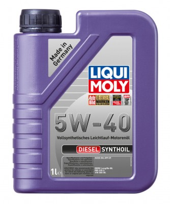 LiquiMoly Синт.мот.масло  Diesel Synthoil 5W-40 CF;B4(1л)