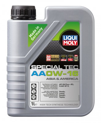 LiquiMoly НС-синт. мот.масло Special Tec AA 0W-16 SN Plus + RC GF-5 (1л)