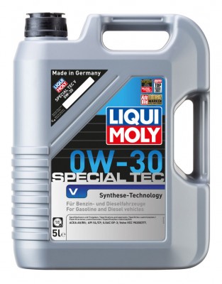 LiquiMoly НС-синт.мот.масло Special Tec V  0W-30 SL/CF;A5/B5 (5л)