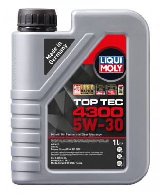 LiquiMoly НС-синт. мот.масло Top Tec 4300 5W-30 SN C2 (1л)