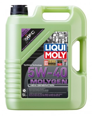 LiquiMoly НС-синт.мот.масло Molygen New Generation 5W-40 SN/CF;A3/B4 (5л)