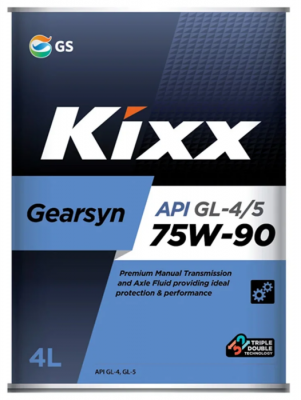 Kixx Транс.масло GEARSYN  GL-4/5 75W-90 (4л)