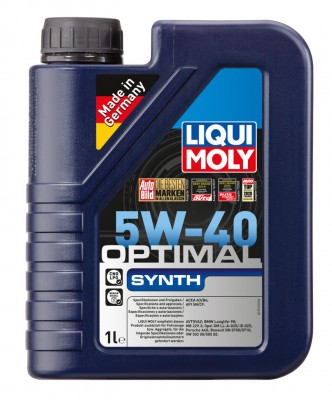 LiquiMoly НС-синт.мот.масло  Optimal Synth 5W-40 SN/CF;A3/B4(1л)